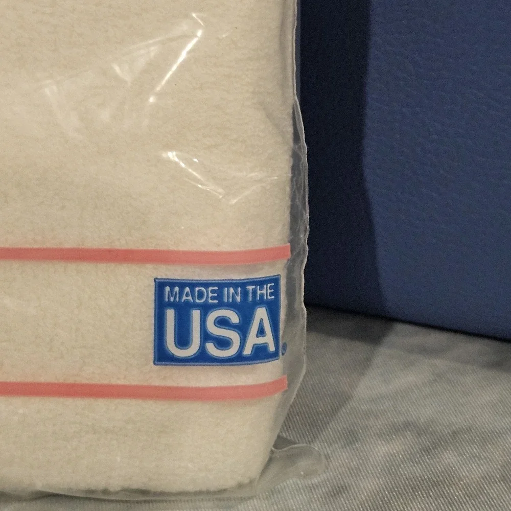 Vintage 1989 Gerber Hooded Baby Towel New Sealed Made In USA Nursery